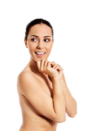 Picture of a healthy naked woman with perfect body.の写真素材