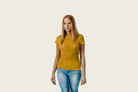 Young casual student woman.の写真素材