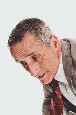 Man with painful facial expressionの写真素材