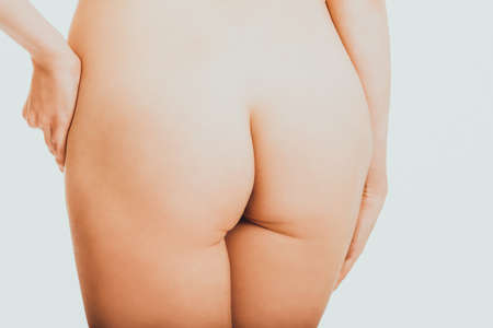 Nude woman buttocksの写真素材