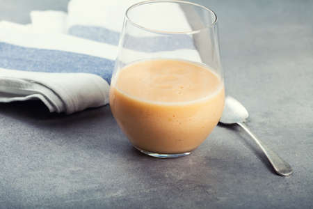 Glass of fresh fruit smoothie.の写真素材