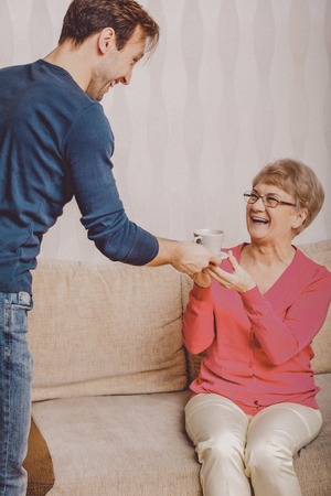 Grandmother day celebrationの写真素材