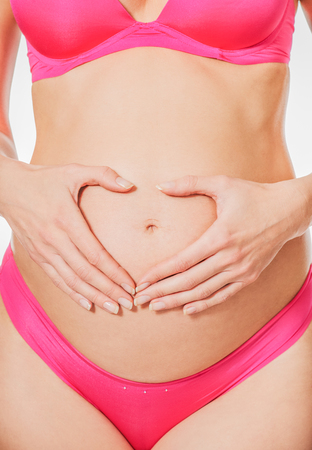 Pregnant abdomen, fertility conceptの写真素材