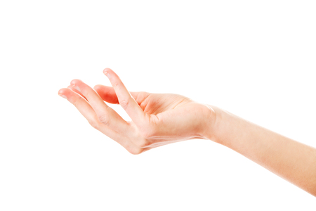 Female hands in side viewの写真素材