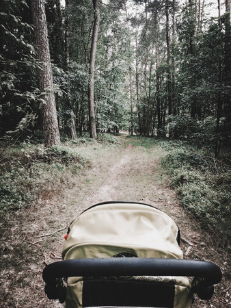 Outdoor time with babyの写真素材