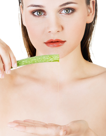 Aloe vera for beauty careの写真素材