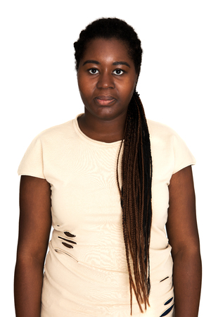 Casual african womanの写真素材