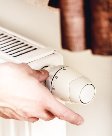 Radiator Thermostat for heatingの写真素材