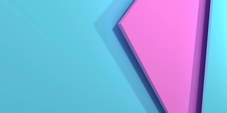 Pink and blue pastel background for creative minimalist promotion design. 3d renderの写真素材