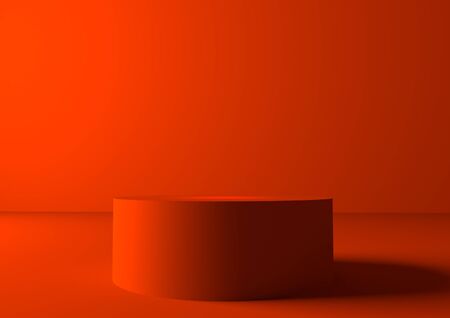 3D rendering background wall with lush llava display table simple rendering background wall, can be used for banner design items display background.の写真素材