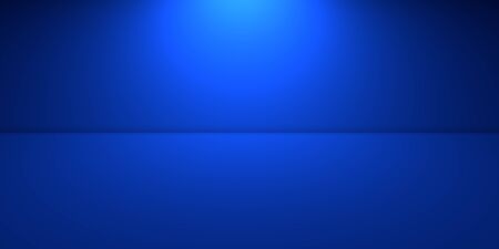 Abstract blue background. Empty room with blue light for new layout, backdrop or template . 3d renderの写真素材
