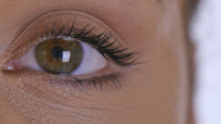 Beauty Macro Close-up eye blinkingの写真素材