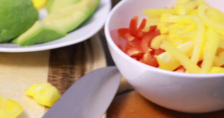 Pamoramic view of food on tableの写真素材