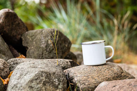 11oz Camp MUG Mock Upの写真素材