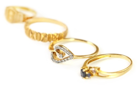 Wedding gold jewelry for Indian bride の写真素材