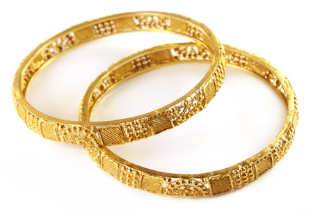 Wedding gold bracelets for Indian bride 