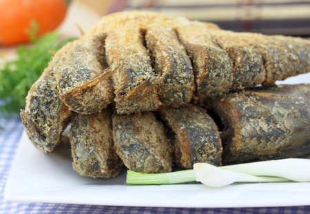 Uncooked preserved Ilish fish of Southeast Asia