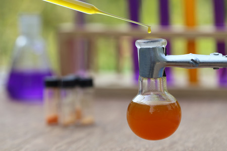 Outdoor Field Laboratory with some apparatusの写真素材