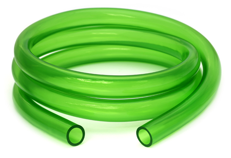Green Tubing isolated over white backgroundの写真素材