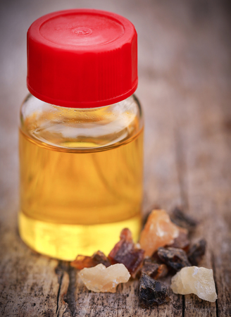 Frankincense dhoop, a natural aromatic resin used in perfumes and incensesの写真素材