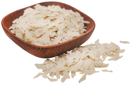 Fresh flattened rice of South East Asia