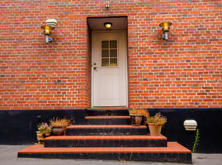 Old traditional house in Bornholm island of Denmarkの写真素材