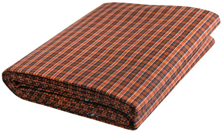 Hand woven cotton lungi of Indian subcontinentの写真素材