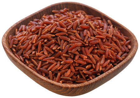 Red Jasmine rice full of nutritious valueの写真素材