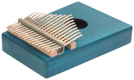 Kalimba musical instrument closeup and isolatedの写真素材