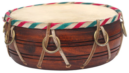 Small hand drum a popular music instrumentの写真素材
