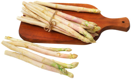 German White Asparagus fresh and organicの写真素材