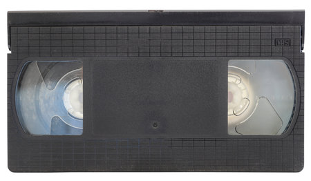 Old video cassette closeup and isolatedの写真素材