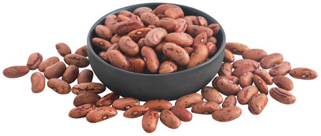 Pinto bean or speckled bean closeupの写真素材