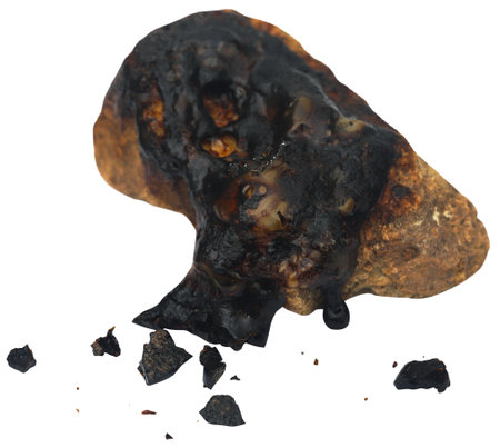 Frankincense dhoop, a natural aromatic resin used in perfumes and incensesの写真素材