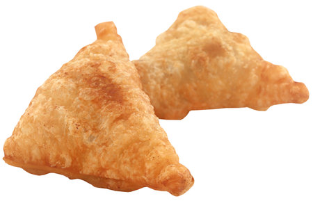 Traditional Indian Deep Fried Breakfast Samosa, very deliciousの写真素材