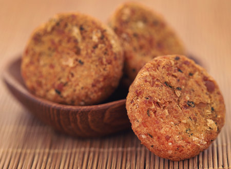 Vegetable falafel freshly prepared for healthy diedの写真素材