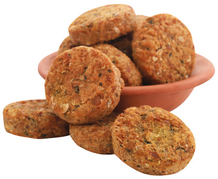 Tasty vegetable falafel closeup and isolatedの写真素材