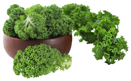 Kale or leaf cabbage fresh and organicの写真素材
