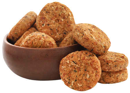 Healthy and savory Vegetable falafel in a bowlの写真素材