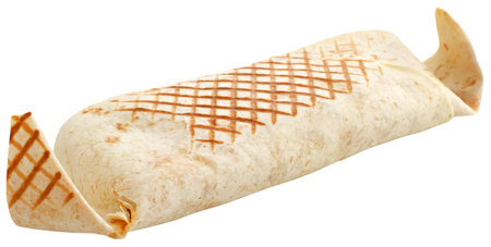 Crispy Tacos closeup and isolatedの写真素材