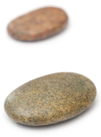 Spa stones over white backgroundの写真素材