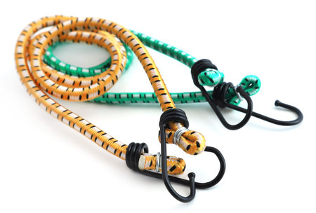 Elastic Luggage Strap with Double Hooksの写真素材