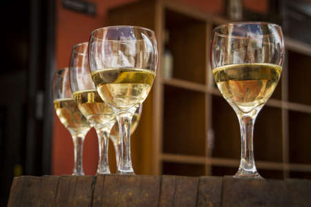 WHITE WINEの写真素材
