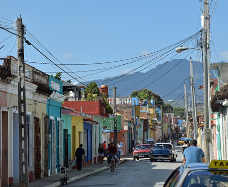 Trinidad, Cuba street viewのeditorial素材