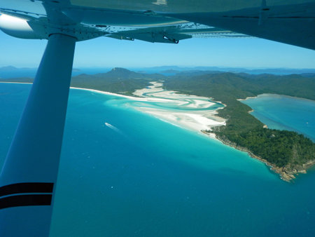 Aerial view of Whitsunday Beach