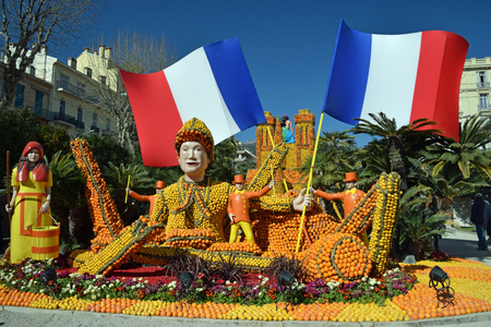 Citron festival in Mentonのeditorial素材
