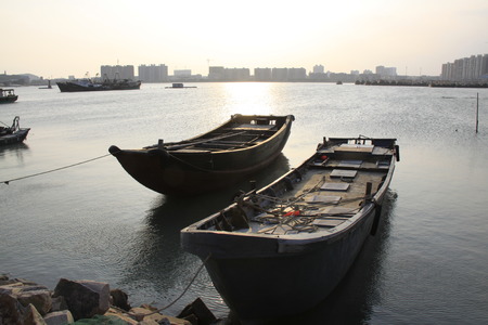 boat at the seaの写真素材