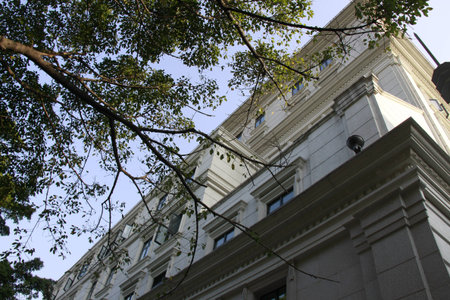 classical building in ShaMian, Guangzhouのeditorial素材
