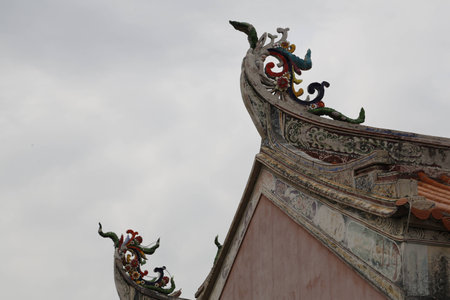 Chinese roof and eaveの写真素材