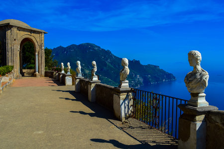 Incredible view of the stunning Amalfi Coast, Italyの写真素材